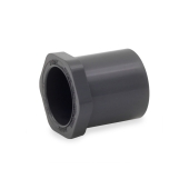 Spears 3/4" x 1/2" PVC (Sch 80) Spigot x Socket Bushing - Image 1