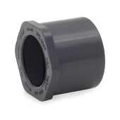 Spears 1-1/2" x 1" PVC (Sch 80) Spigot x Socket Bushing - Image 1