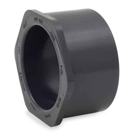 Spears 4" x 3" PVC (Sch 80) Spigot x Socket Bushing