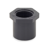 Spears 1" x 3/4" PVC (Sch 80) Spigot x FIP Bushing - Image 1