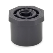 Spears 1-1/2" x 1/2" PVC (Sch 80) Spigot x FIP Bushing - Image 1