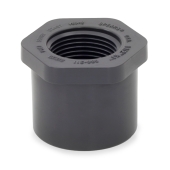 Spears 1-1/2" x 1" PVC (Sch 80) Spigot x FIP Bushing - Image 1