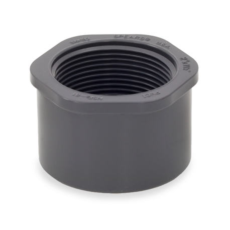 Spears 2" x 1-1/2" PVC (Sch 80) Spigot x FIP Bushing