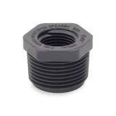 Spears 1" x 1/2" PVC (Sch 80) MIP x FIP Bushing - Image 1