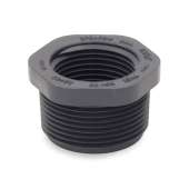 Spears 1-1/4" x 1" PVC (Sch 80) MIP x FIP Bushing - Image 1