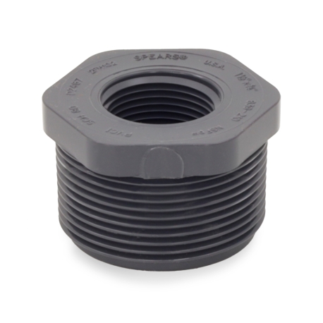 Spears 1-1/2" x 3/4" PVC (Sch 80) MIP x FIP Bushing