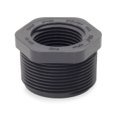 Spears 1-1/2" x 1" PVC (Sch 80) MIP x FIP Bushing - Image 1