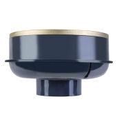 Sioux Chief QuadDrain Round Floor Drain w/ Nickel Bronze Strainer & Ring, PVC 2" Hub x 3" Inside Fit - Image 3