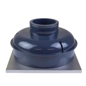 Sioux Chief QuadDrain Square Floor Drain w/ Stainless Steel Strainer & Ring, PVC 2" Hub x 3" Inside Fit - Image 2