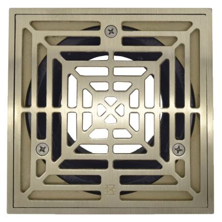 Sioux Chief 843-3PNQ, PVC Floor Drain w/ Square Nickel Bronze Strainer ...