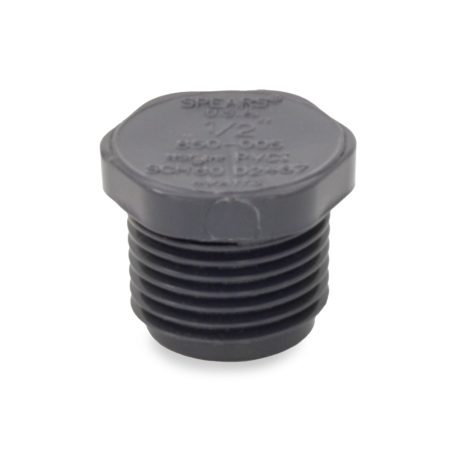 Spears 1/2" PVC (Sch 80) Threaded Plug (MIP)