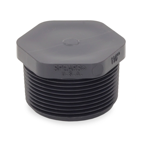 Spears 1-1/2" PVC (Sch 80) Threaded Plug (MIP)