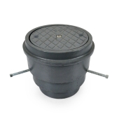 Sioux Chief Basic Adjustable Cleanout Assembly, Round, Cast Iron, 4" No-Hub Connection - Image 1