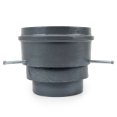 Sioux Chief Basic Adjustable Cleanout Assembly, Round, Cast Iron, 4" No-Hub Connection - Image 3