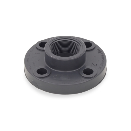 Spears 1-1/2" FIP One-Piece (Solid) PVC Sch 80 Flange, Class 150