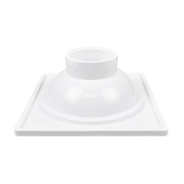 Sioux Chief PVC 6" x 6" Bell Trap Square Floor Drain, 2" Hub - Image 2