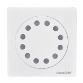 Sioux Chief PVC 6" x 6" Bell Trap Square Floor Drain, 2" Hub - Image 3