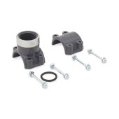 Spears 2" PVC Pipe x 1-1/2" FIP Threaded SR (Special Reinforced) Clamp-On Saddle Tee, Sch 80 - Image 2