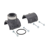 Spears 3" PVC Pipe x 1-1/2" FIP Threaded SR (Special Reinforced) Clamp-On Saddle Tee, Sch 80 - Image 2