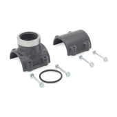 Spears 3" PVC Pipe x 2" FIP Threaded SR (Special Reinforced) Clamp-On Saddle Tee, Sch 80 - Image 2