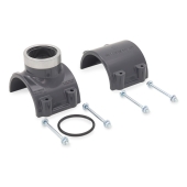 Spears 4" PVC Pipe x 2" FIP Threaded SR (Special Reinforced) Clamp-On Saddle Tee, Sch 80 - Image 2
