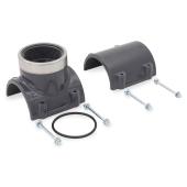 Spears 4" PVC Pipe x 3" FIP Threaded SR (Special Reinforced) Clamp-On Saddle Tee, Sch 80 - Image 2
