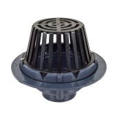 Sioux Chief PVC Roof Drain w/ PolyPro Dome Strainer, 3" PVC Hub - Image 1
