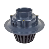 Sioux Chief PVC Roof Drain w/ PolyPro Dome Strainer, 3" PVC Hub - Image 2