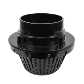 Sioux Chief Cast Iron Roof Drain w/ Plastic Dome Strainer, 6" No-Hub - Image 2