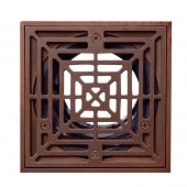 High-Capacity, Square PVC Shower Tile/Pan Drain w/ Oil Rubbed Bronze Strainer, 3" Hub Sioux Chief