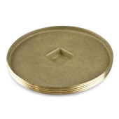 Sioux Chief Heavy-Duty Brass Threaded Cleanout Plug w/ Raised Square Head, 6" MIP - Image 2