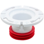 4" Inside, Push-Tite Gasket Closet Flange, One-Piece, for PVC/Cast Iron