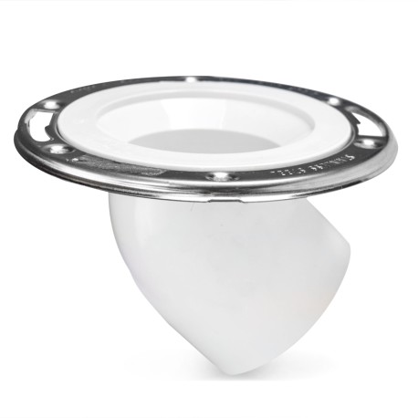 Sioux Chief 3" Inside DropKick Offset Closet Flange w/ Swivel St. Steel Ring
