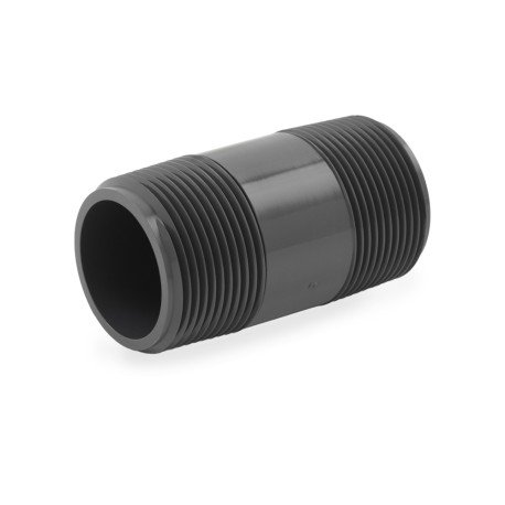 1-1/4" x 3" PVC (Sch. 80) Threaded Pipe Nipple Spears