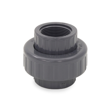 Spears 1-1/4" PVC (Sch 80) FIP Threaded Union w/ EPDM O-ring