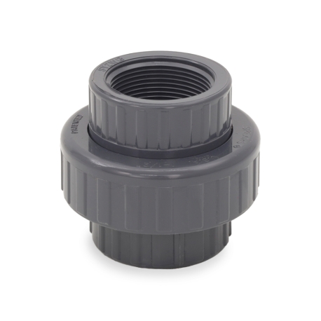 Spears 1-1/2" PVC (Sch 80) FIP Threaded Union w/ EPDM O-ring