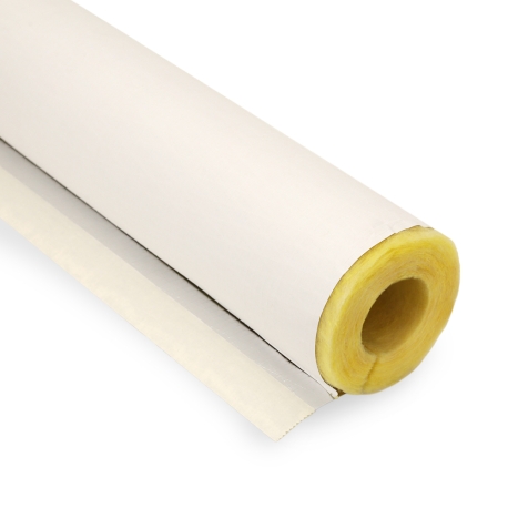 Johns Manville 1-7/8" ID (1-1/2" IPS) x 1" Wall, Micro-Lok High Performance Fiberglass Pipe Insulation, 3ft
