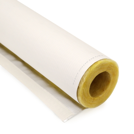 Johns Manville 2-3/8" ID (2" IPS) x 1" Wall, Micro-Lok High Performance Fiberglass Pipe Insulation, 3ft