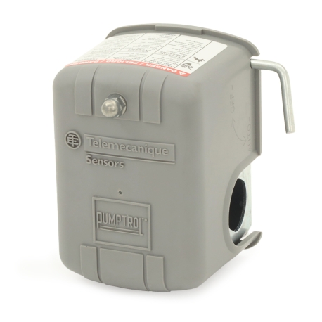 Telemecanique (Square D) Pumptrol Pressure Switch w/ Manual Cut-Out Lever, 30-50 psi, 1/4" FPT, Standard Duty