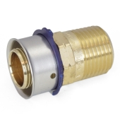 Viega 3/4" PEX Press x 1/2" Male Threaded Adapter, Lead-Free Bronze - Image 1