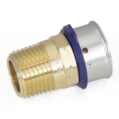 Viega 3/4" PEX Press x 1/2" Male Threaded Adapter, Lead-Free Bronze - Image 2