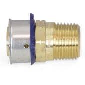 Viega 3/4" PEX Press x 1/2" Male Threaded Adapter, Lead-Free Bronze - Image 3