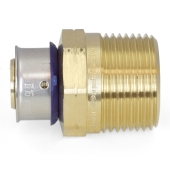Viega 3/4" PEX Press x 1" Male Threaded Adapter, Lead-Free Bronze - Image 3