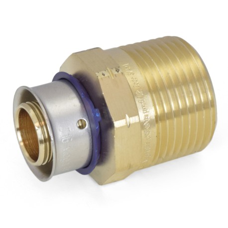 Viega 3/4" PEX Press x 1" Male Threaded Adapter, Lead-Free Bronze