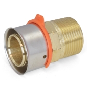 Viega 1" PEX Press x 3/4" Male Threaded Adapter, Lead-Free Bronze - Image 1