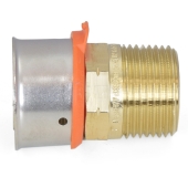 Viega 1" PEX Press x 3/4" Male Threaded Adapter, Lead-Free Bronze - Image 3