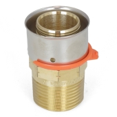 Viega 1" PEX Press x 3/4" Male Threaded Adapter, Lead-Free Bronze - Image 4