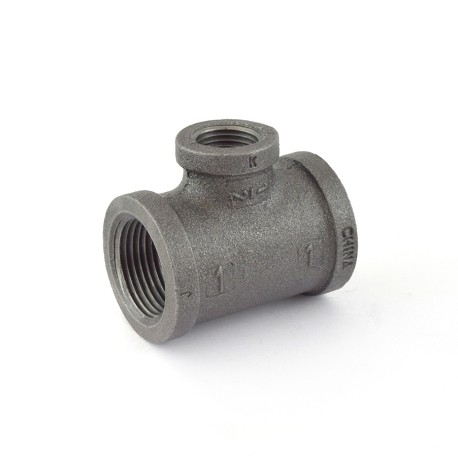 Matco-Norca 1" x 1" x 1/2" Black Tee (Imported)