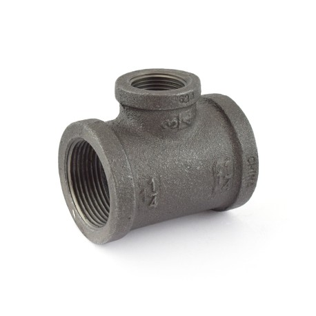 Matco-Norca 1-1/4" x 1-1/4" x 3/4" Black Tee (Imported)