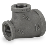 Matco-Norca 1-1/4" x 3/4" x 3/4" Black Tee (Imported) - Image 2